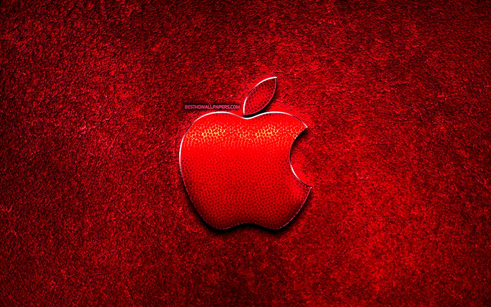 Roter Bildschirmhintergrund auf dem iPhone