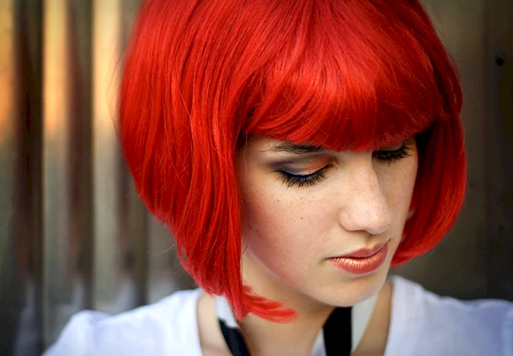 Rotes Haar kurz