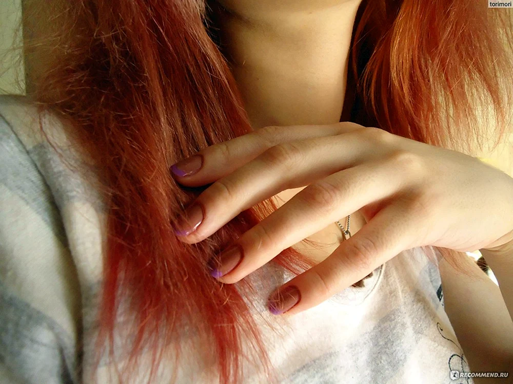 Red Amber Tonic auf blondem Haar