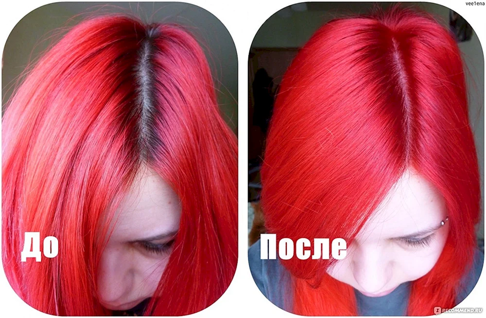 Rote Haarfarbe ohne Aufhellung