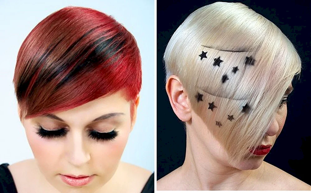 Kreative Haarfärbung