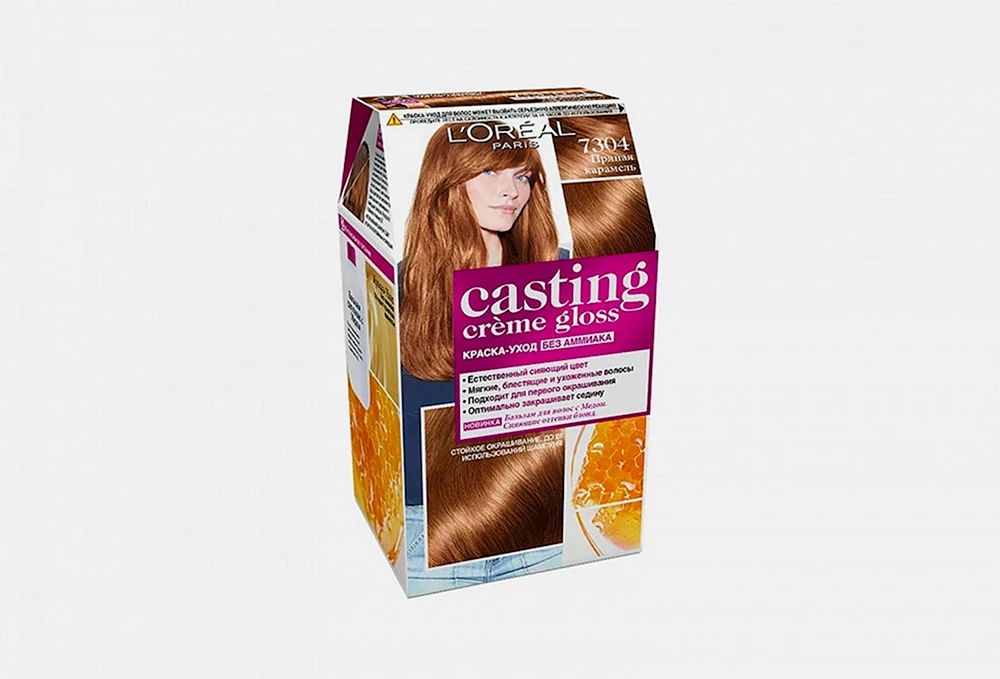 Loreal `Casting` Creme Gloss Haarfärbeton 7304 spicy caramel