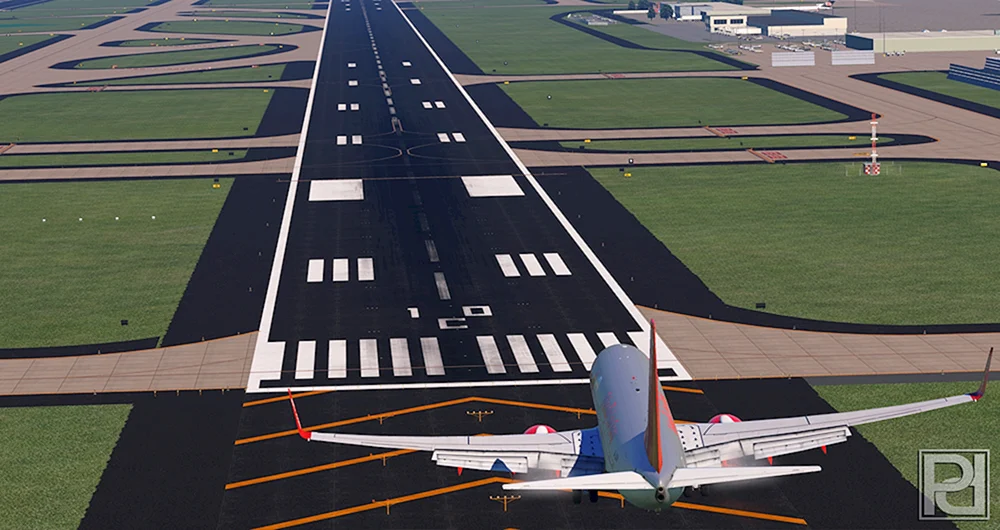 Flughafen Landebahn