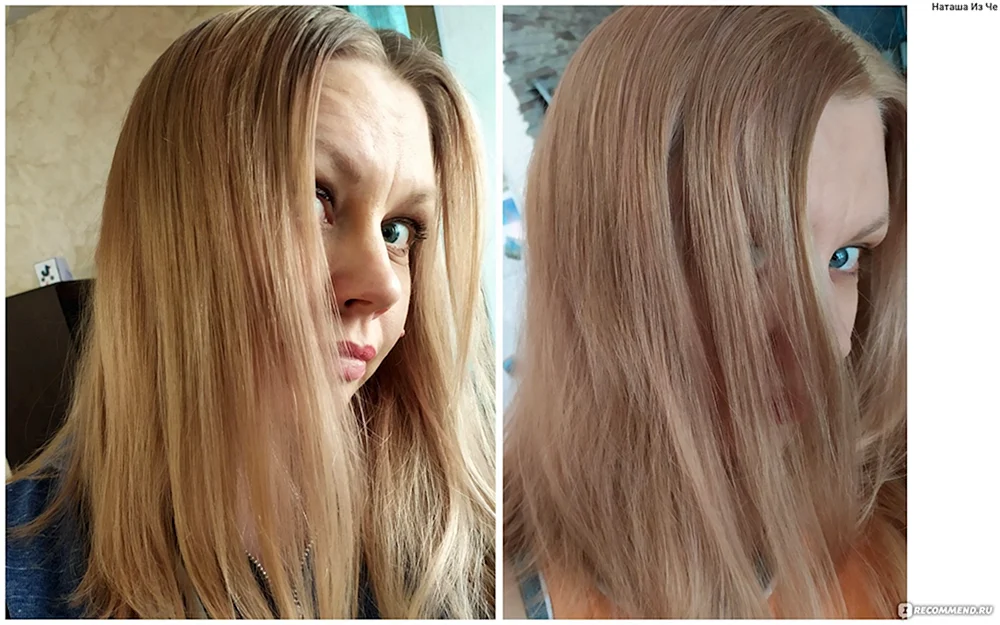 Kristallblond auf Haarfoto.