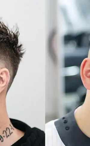 Abgeschnittener Fade