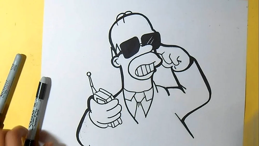 Graffiti-Bleistift-Zeichnungen