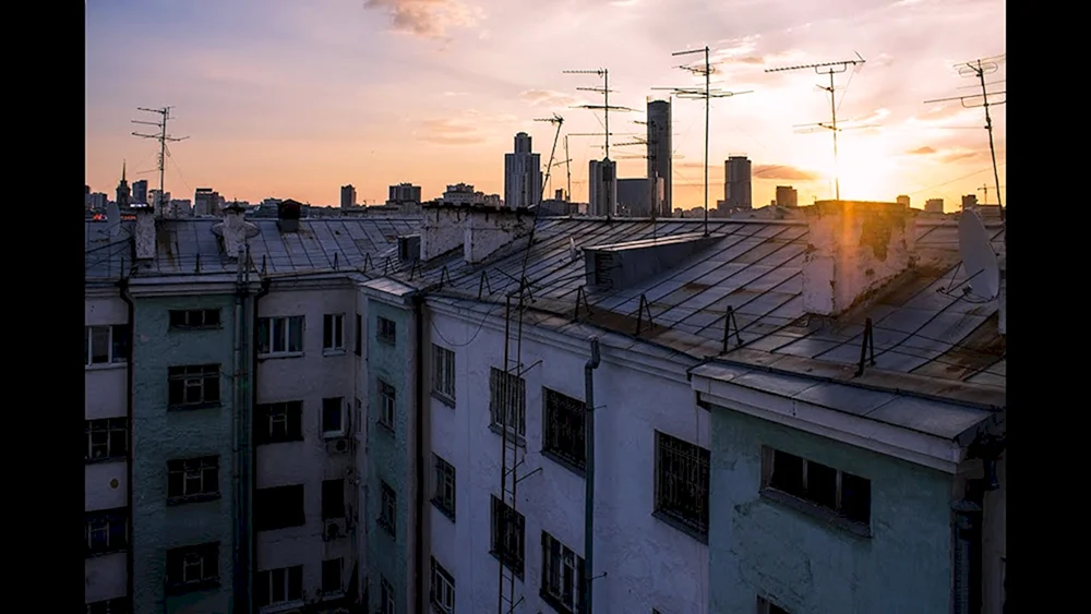New- York vom Dach eines Wolkenkratzers