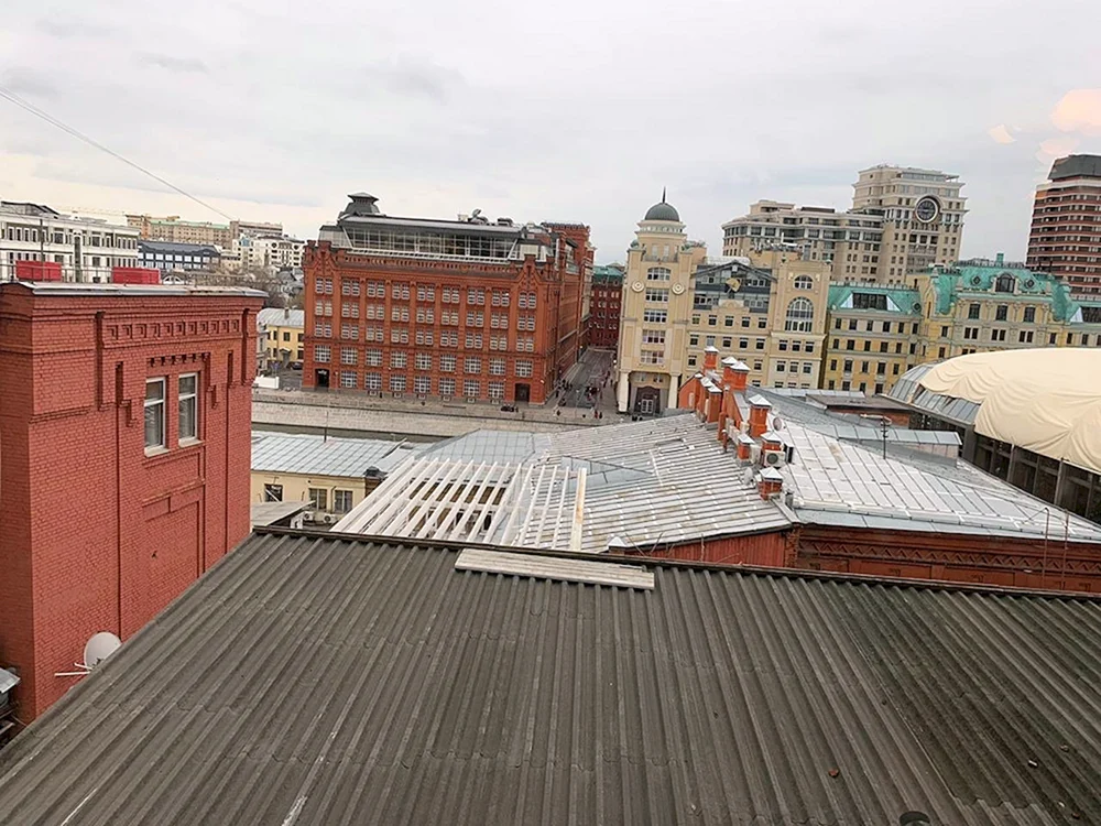 Schöne Aussicht vom Dach