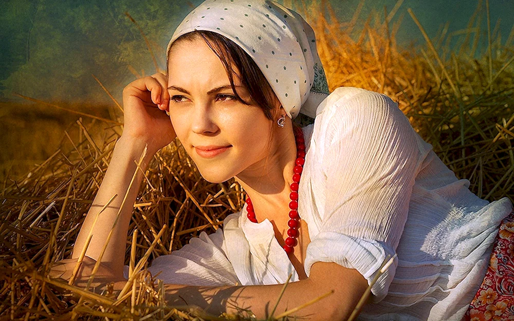 Ksyusha Egorova junges Bauernmädchen