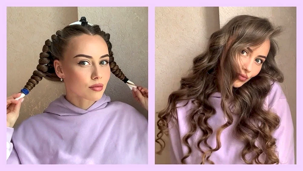 Locken ohne Lockenwickler und Lockenwickler