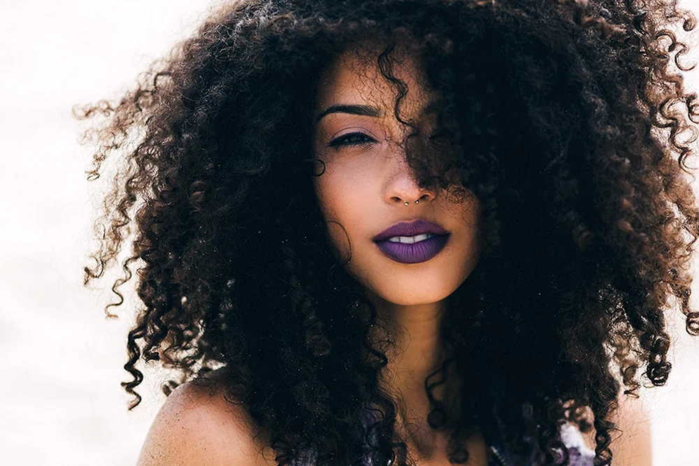 Afro-Locken lockiges Haar