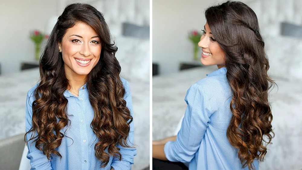 Locken für langes Haar