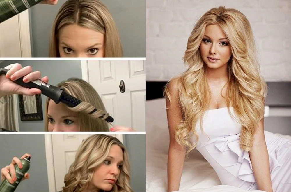 Leichte Locken für mittellanges Haar