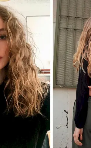 Locken mit glatten Enden