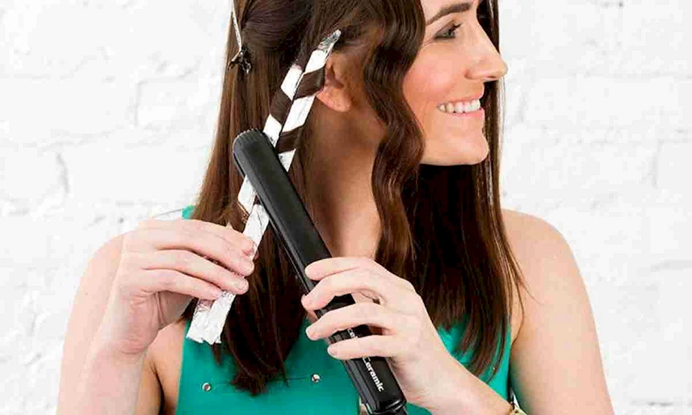 Leichte Locken mit Glätteisen