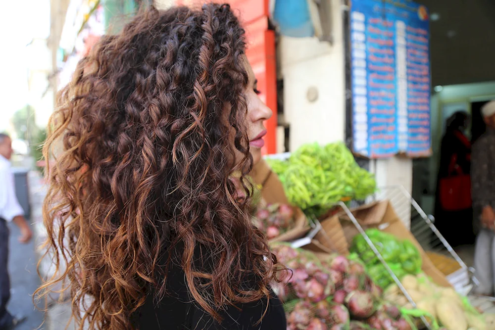 Blondes langes Haar