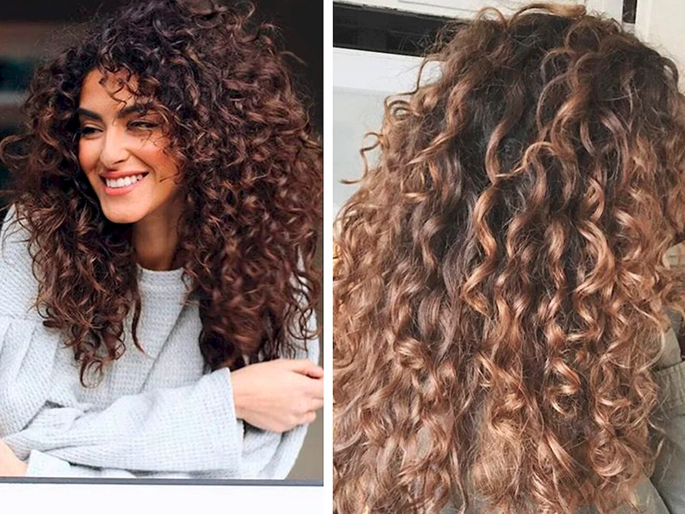 Lockiges Haar