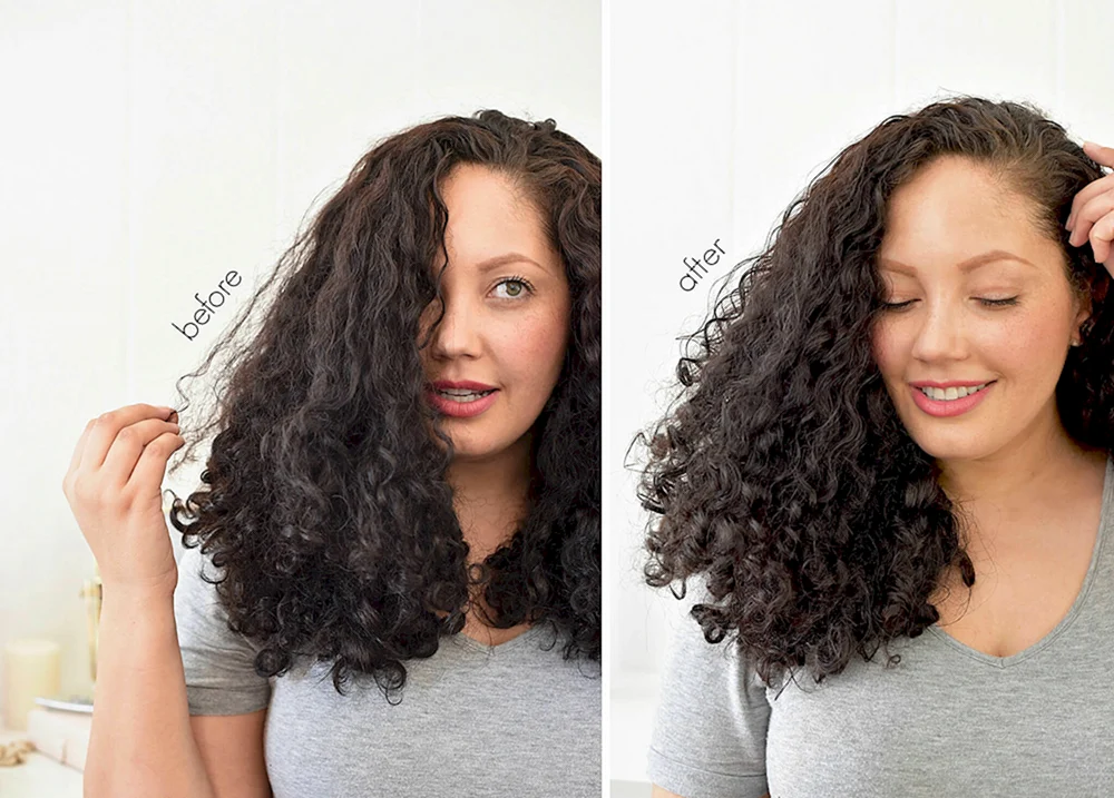Lockiges Haar