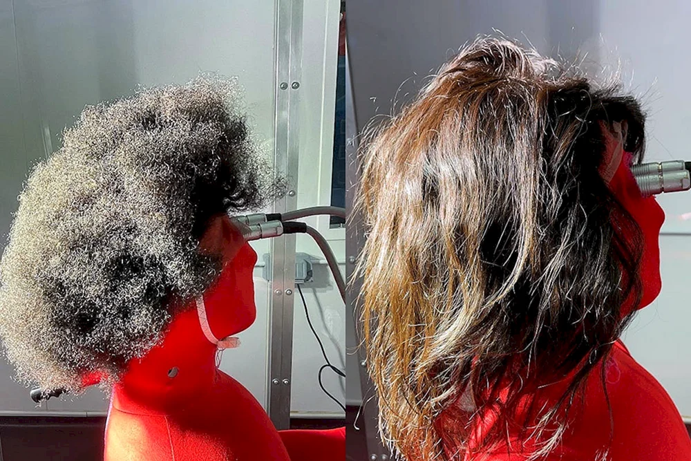 Lockiges Haar