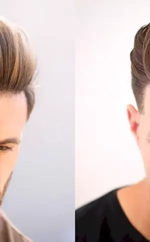Quiff andercat haircut