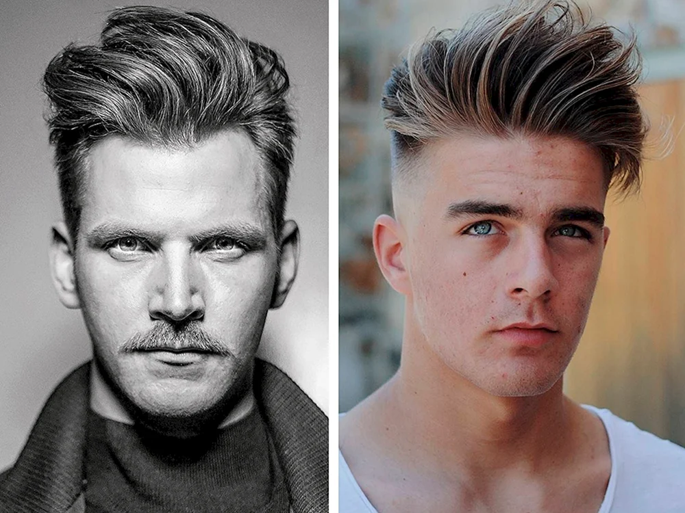 Quiff britischer Haarschnitt für Männer
