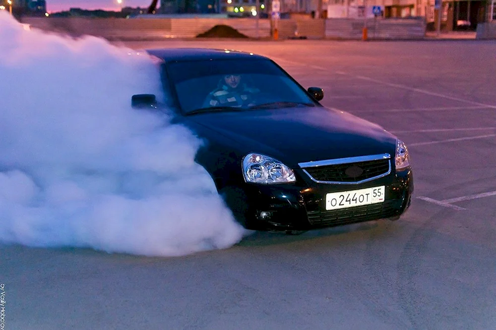 Lada Priora driftet