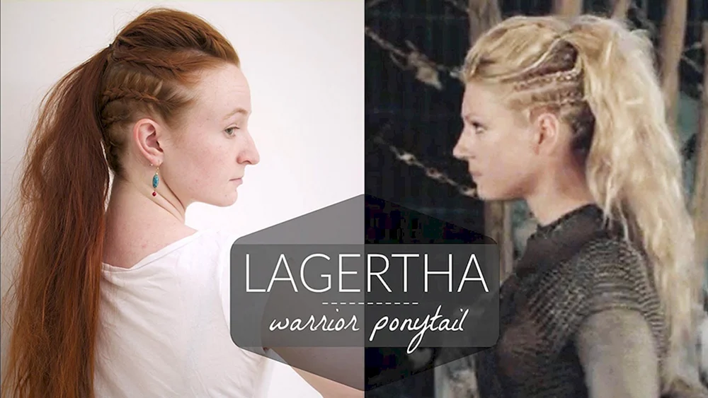 Haar mit Zöpfen und lose