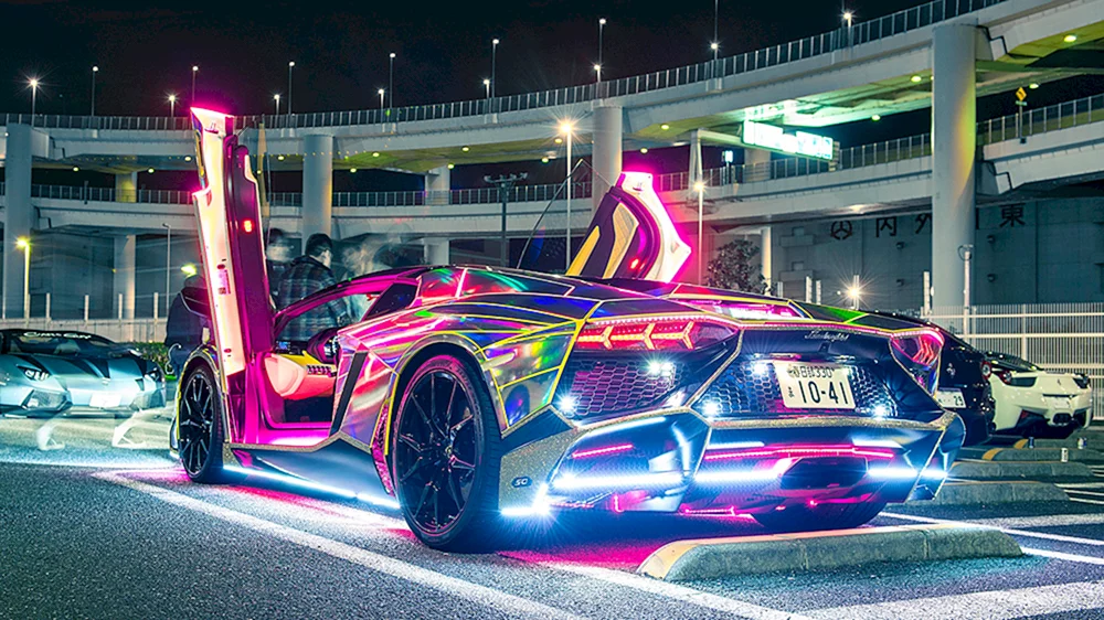 Lamborghini Veneno neon