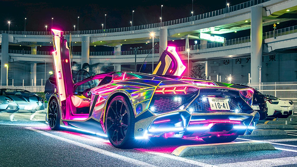 Lamborghini Veneno neon