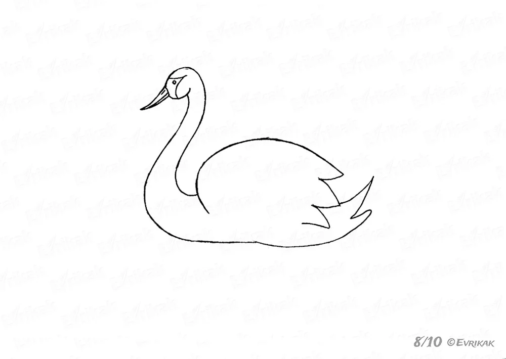 Schwan ausmalen