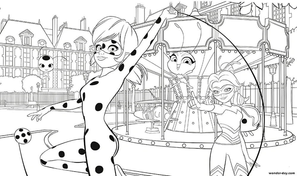Malerei Lady Bug und SUPERCOT