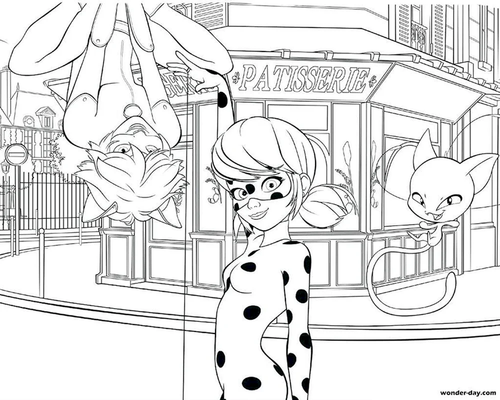 Lady Bug und Super Cat raskraska