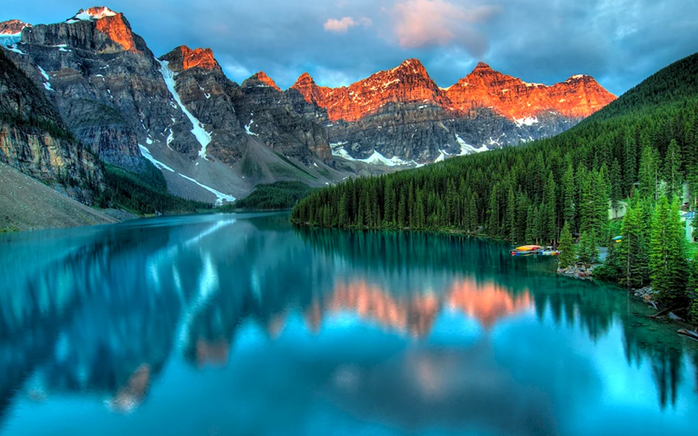 Gletschersee Moraine Kanada