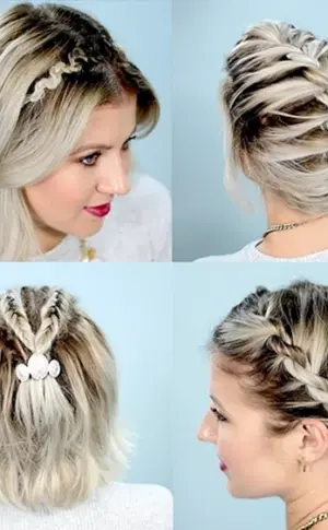 Einfache Frisuren für kurzes Haar