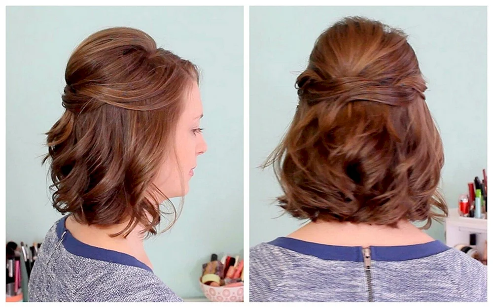 Leichte Frisur für kurzes Haar