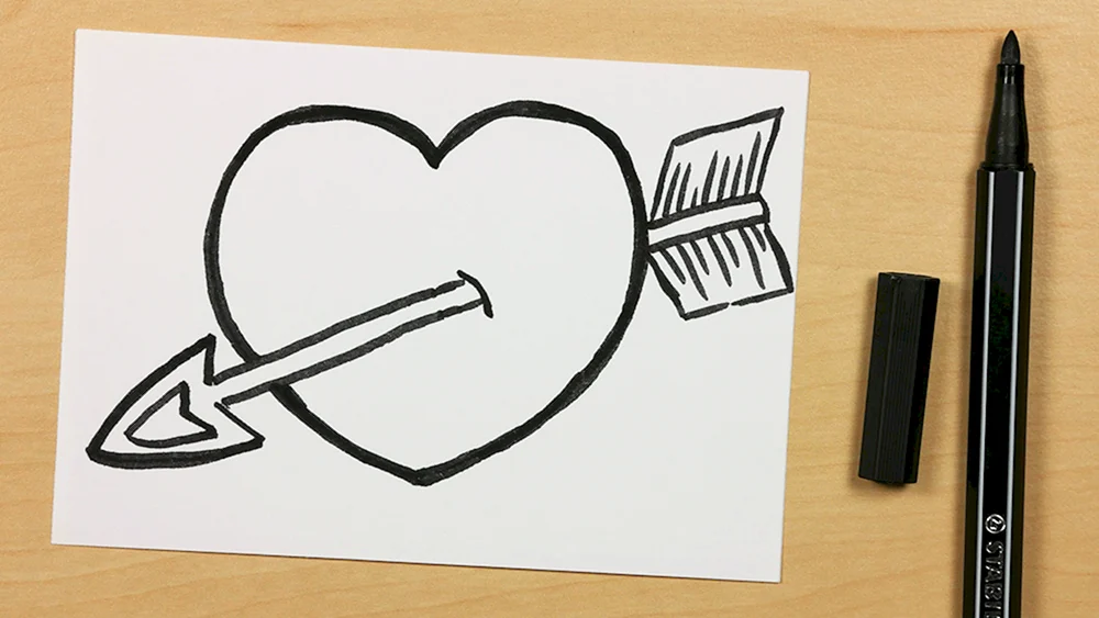 Bleistift-Zeichnung mit Copic-Markern