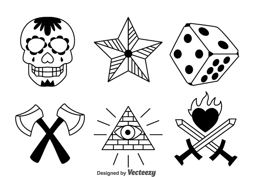 Einfache Tattoos