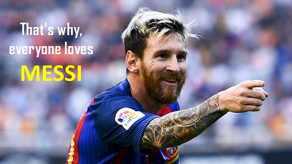 Messi 2017 blond