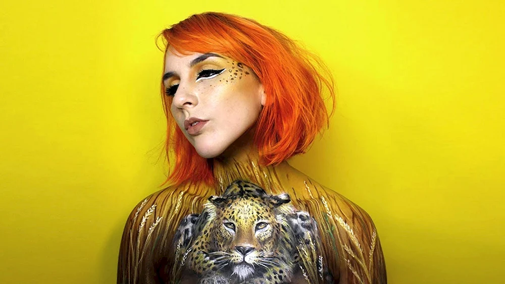 Leoparden Bodypaint