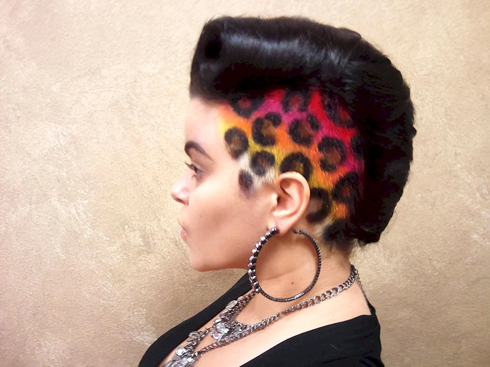 Leoparden auf dem Haar