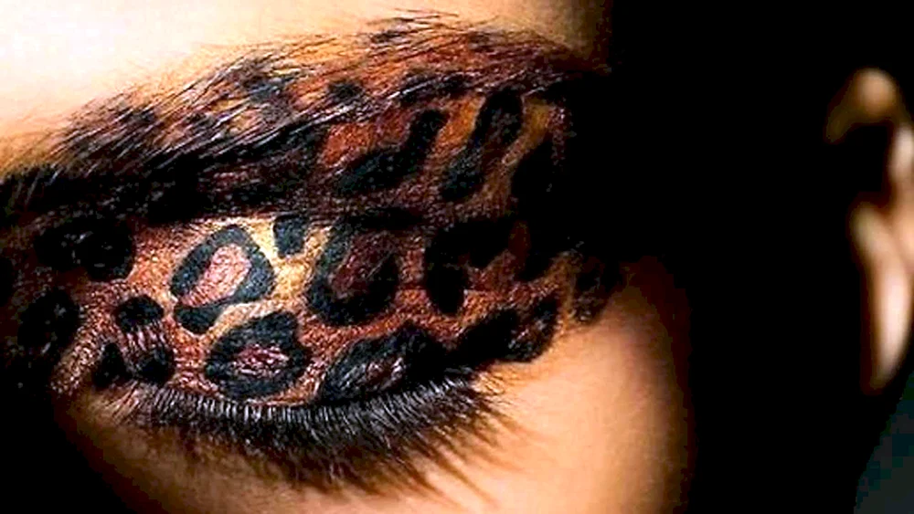Leoparden Augen Makeup