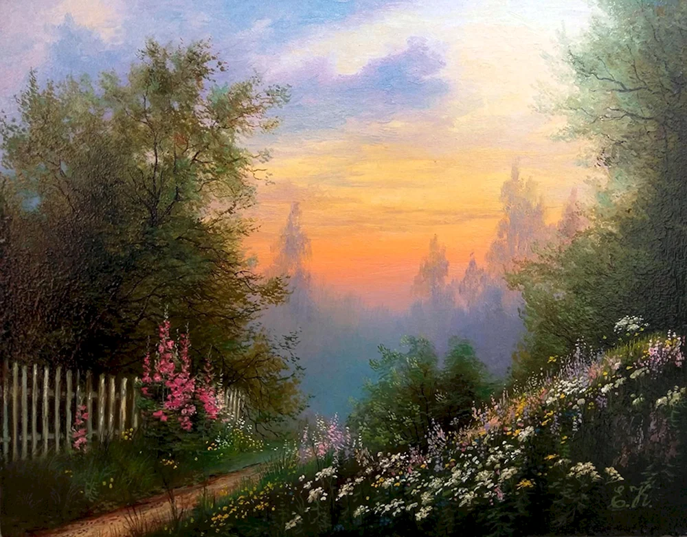 Sommerlandschaften Künstler Korableva Elena Nikolaevna