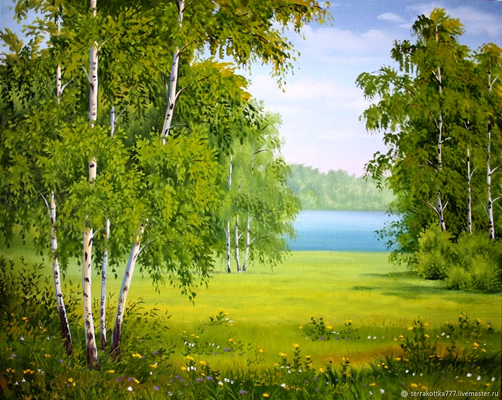 Sommerlandschaft von Viktor Tsyganov