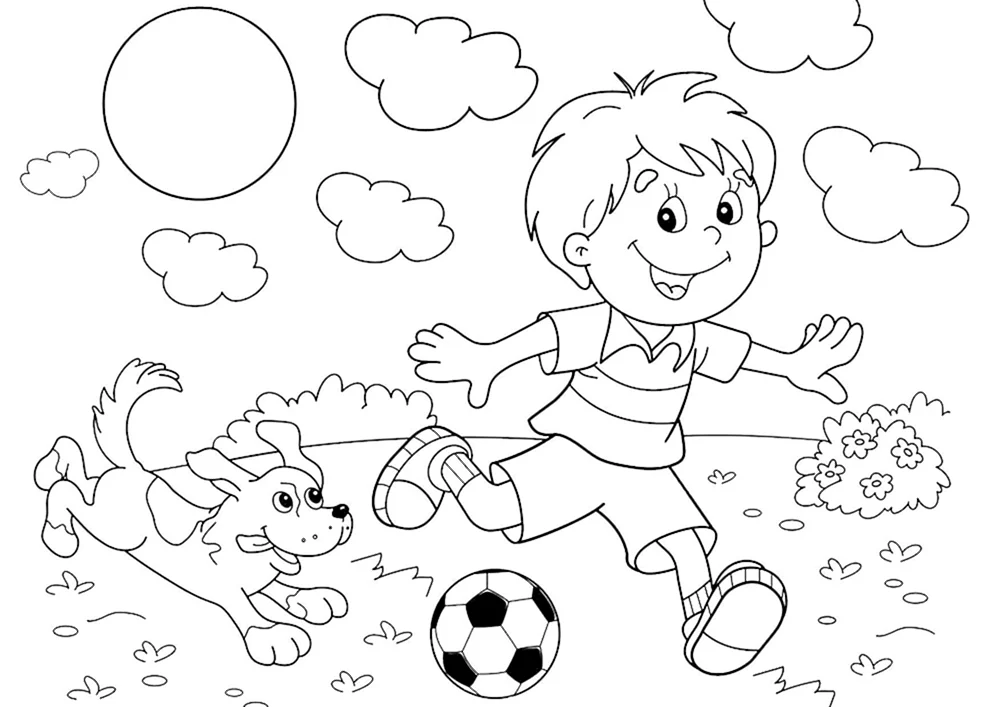 Sommer ausmalen für Kinder