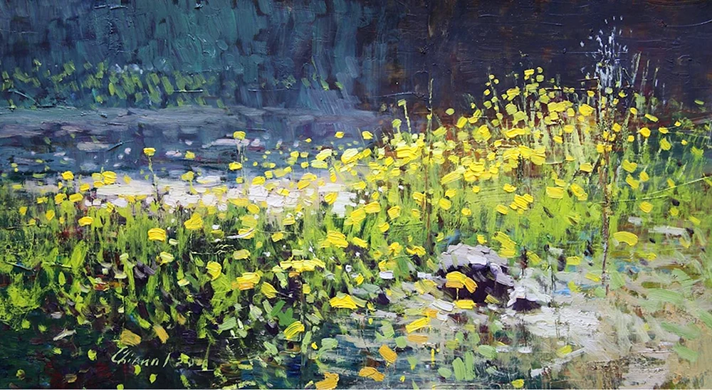 Der Künstler Maria Shcherbinina Gemälde Wildblumen