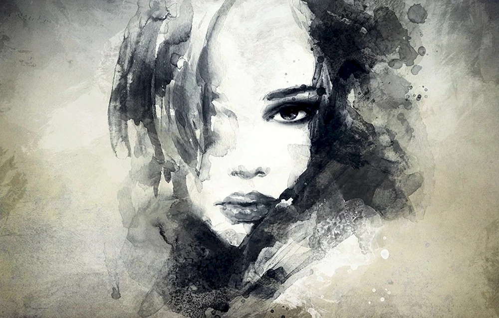 Schwarz-weiß Portrait