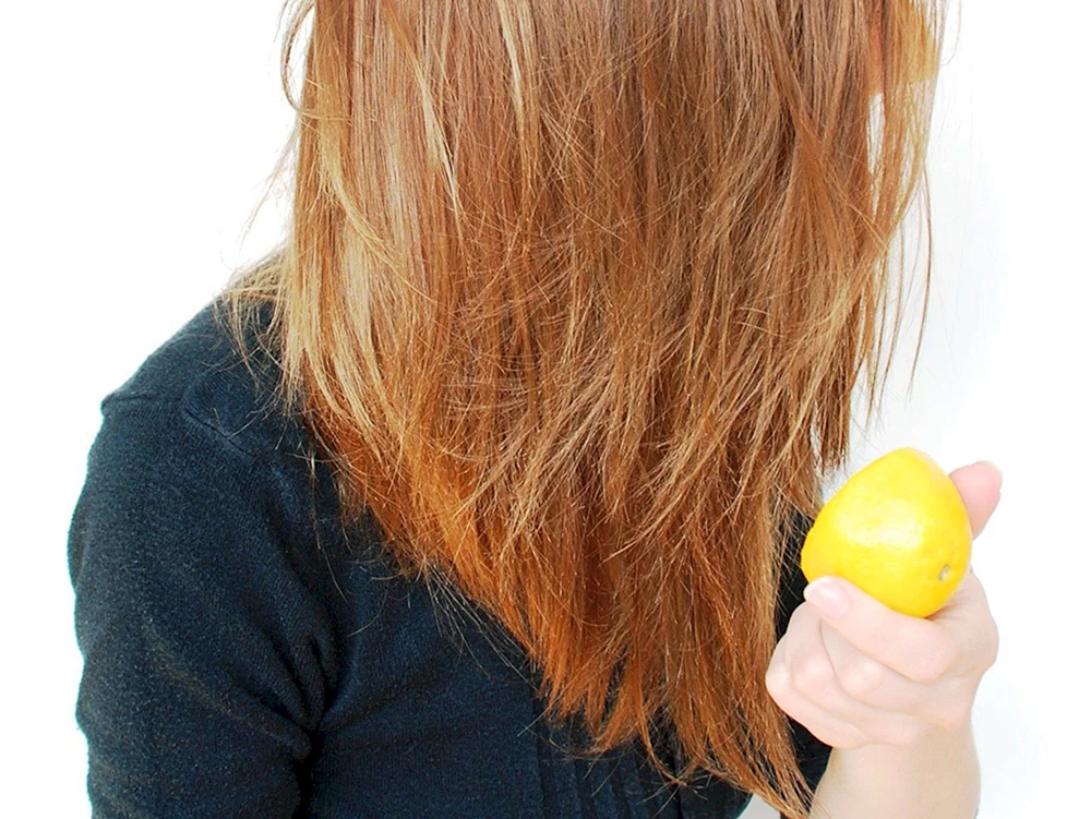 Zitronenhaarmaske für Haare
