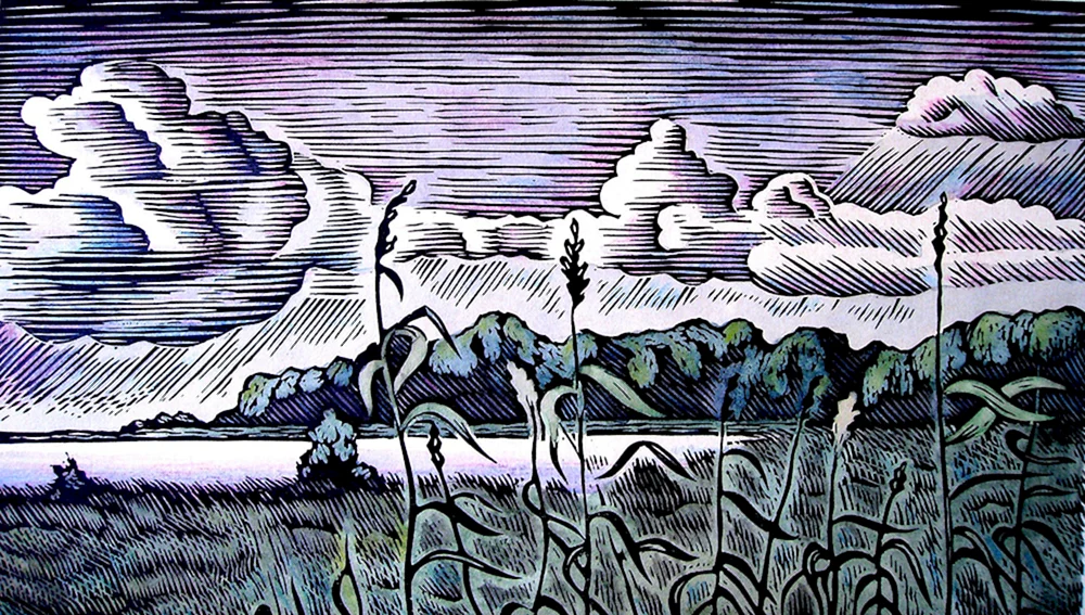 Zentangle-Landschaft