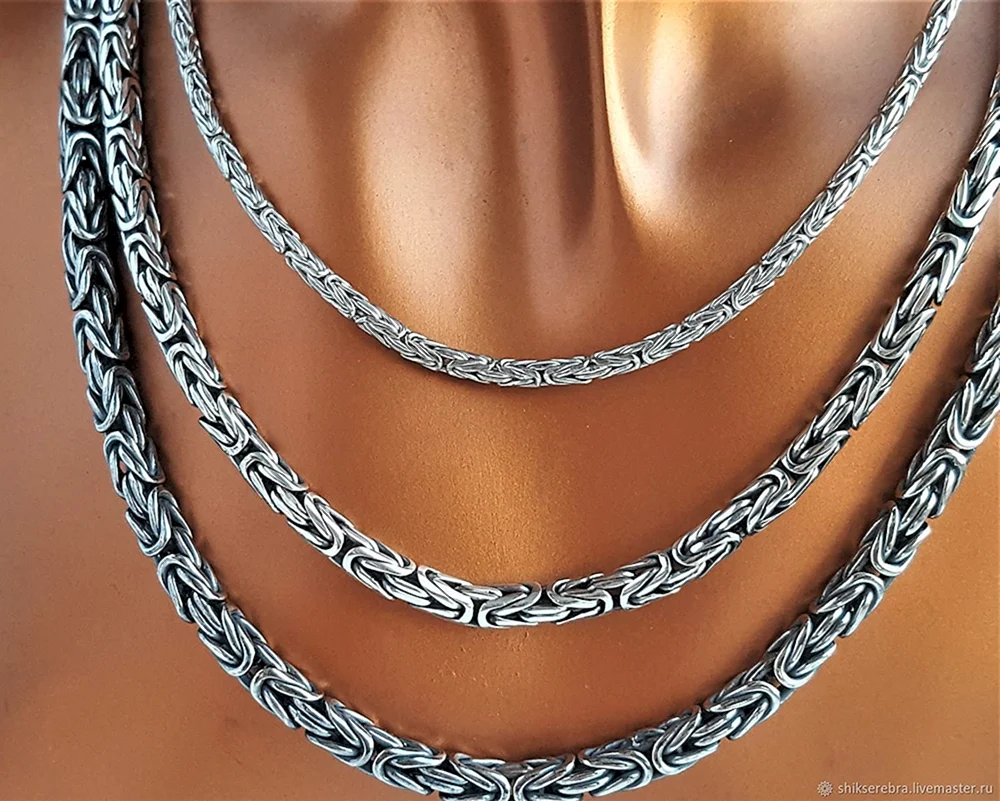 Fuchsschwanz Kette Silber 100 Gramm