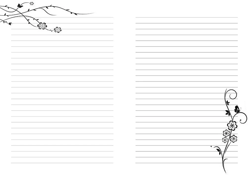 Liniert a4